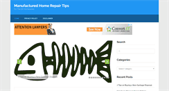 Desktop Screenshot of manufacturedhomerepairtips.com