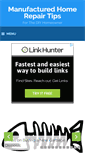 Mobile Screenshot of manufacturedhomerepairtips.com