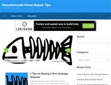Tablet Screenshot of manufacturedhomerepairtips.com